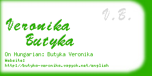 veronika butyka business card